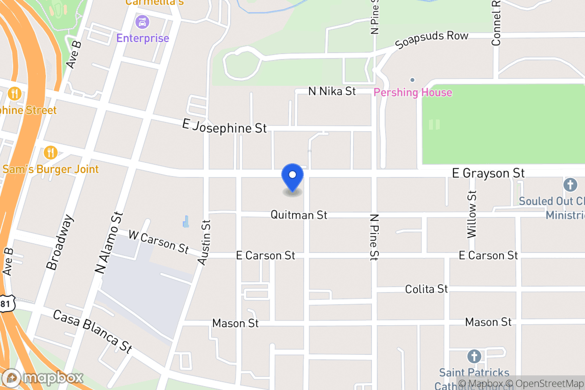 Map of 1827 N Olive St