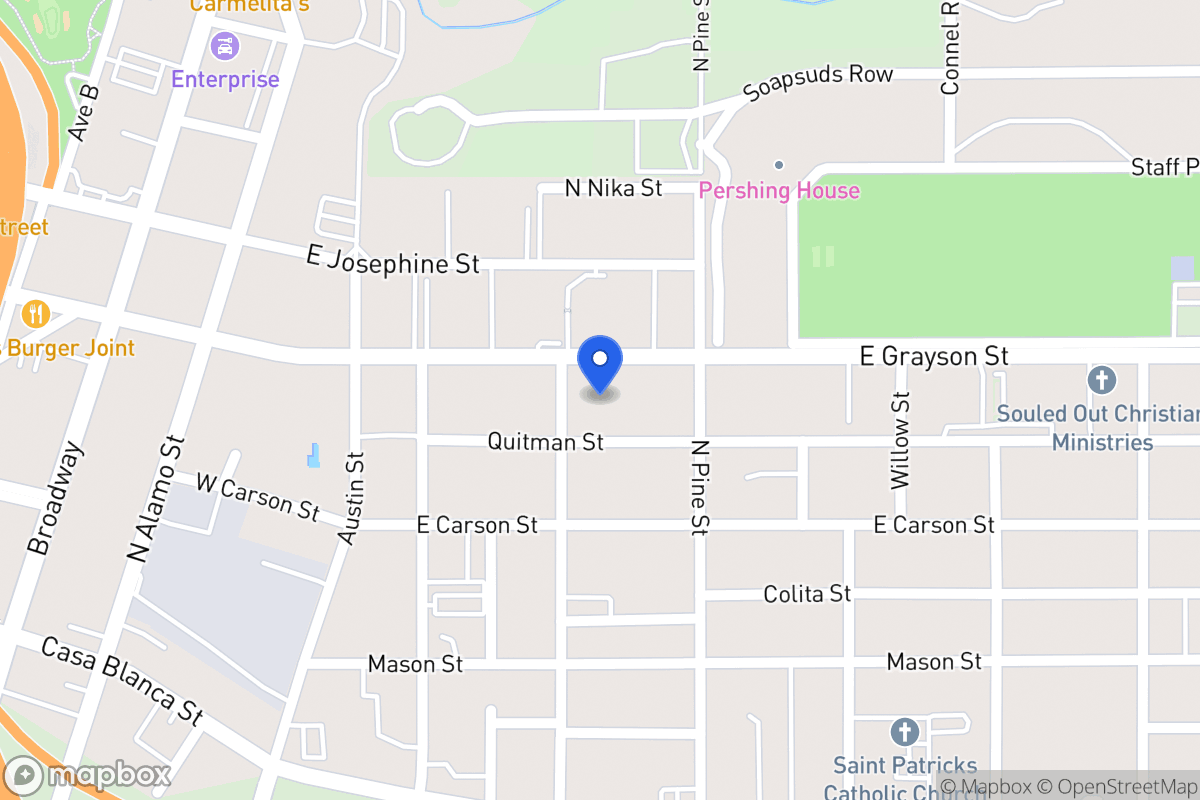 Map of 806 E Grayson St