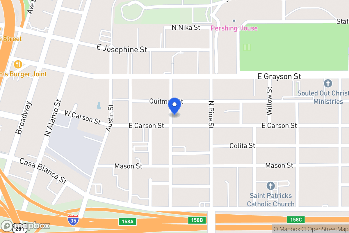 Map of 301 E Carson St