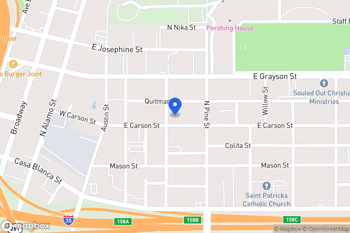 Map of 305 E Carson St