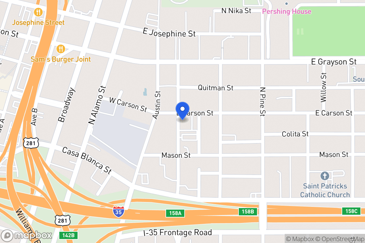 Map of 202 E Carson St