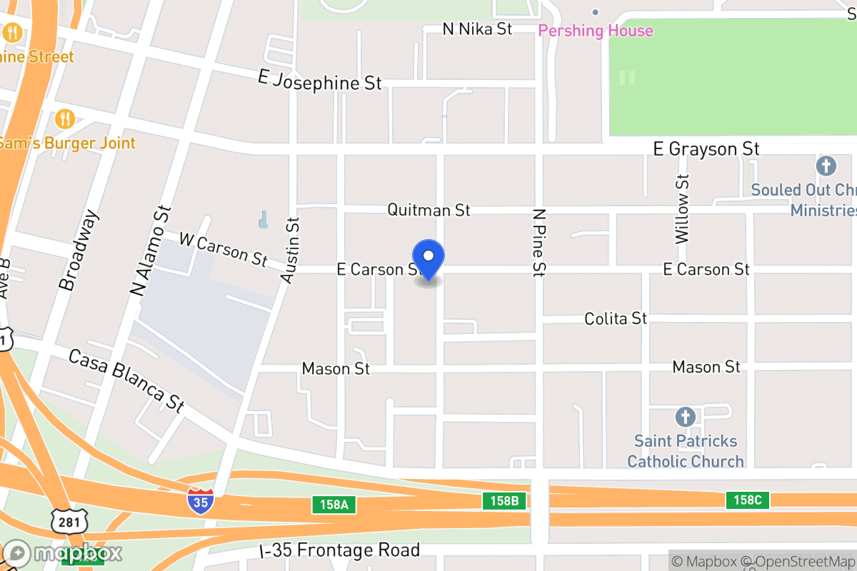 Map of 230 E Carson St