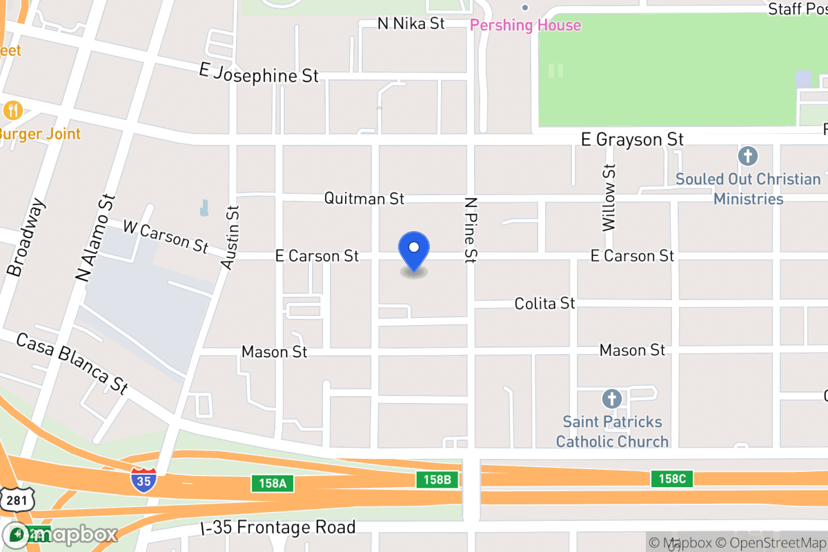 Map of 310 E Carson St