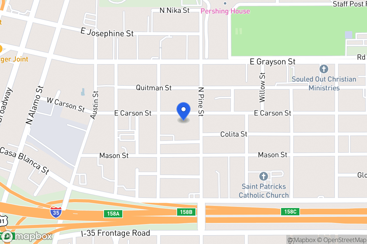 Map of 320 E Carson St