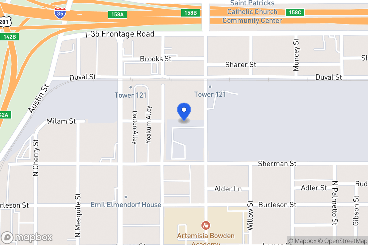 Map of 1331 N Pine St