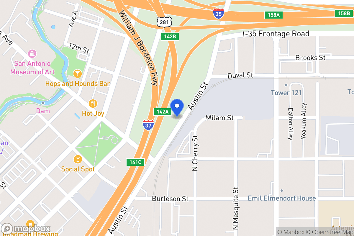 Map of 641  Austin