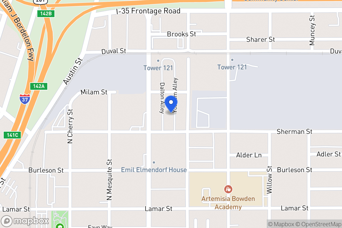 Map of 115  Yoakum Aly