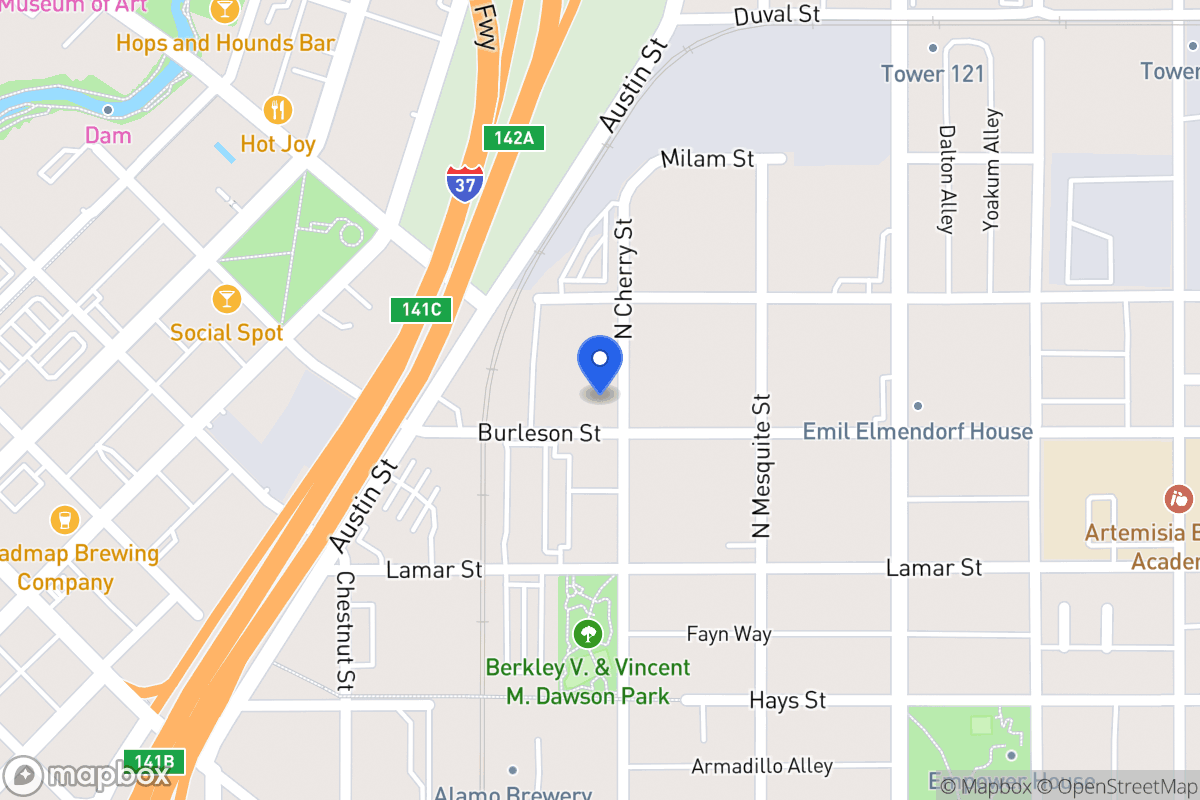 Map of 1007 N Cherry