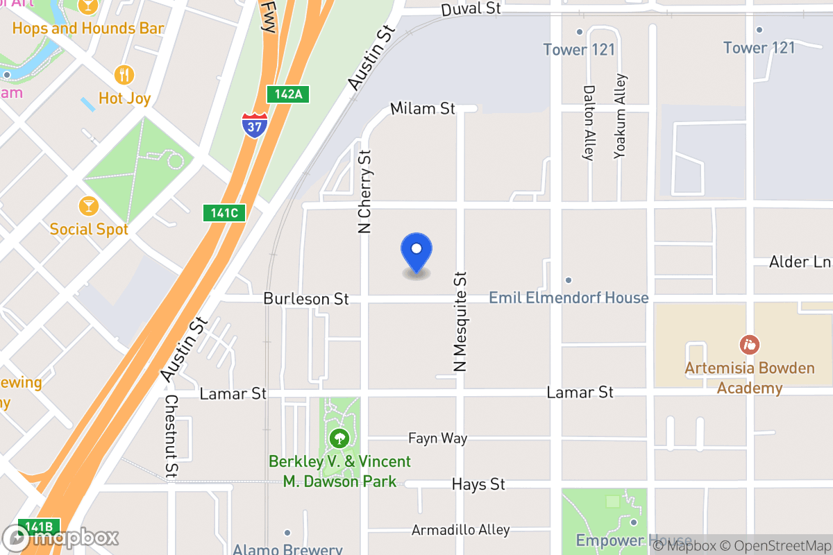 Map of 321  Burleson