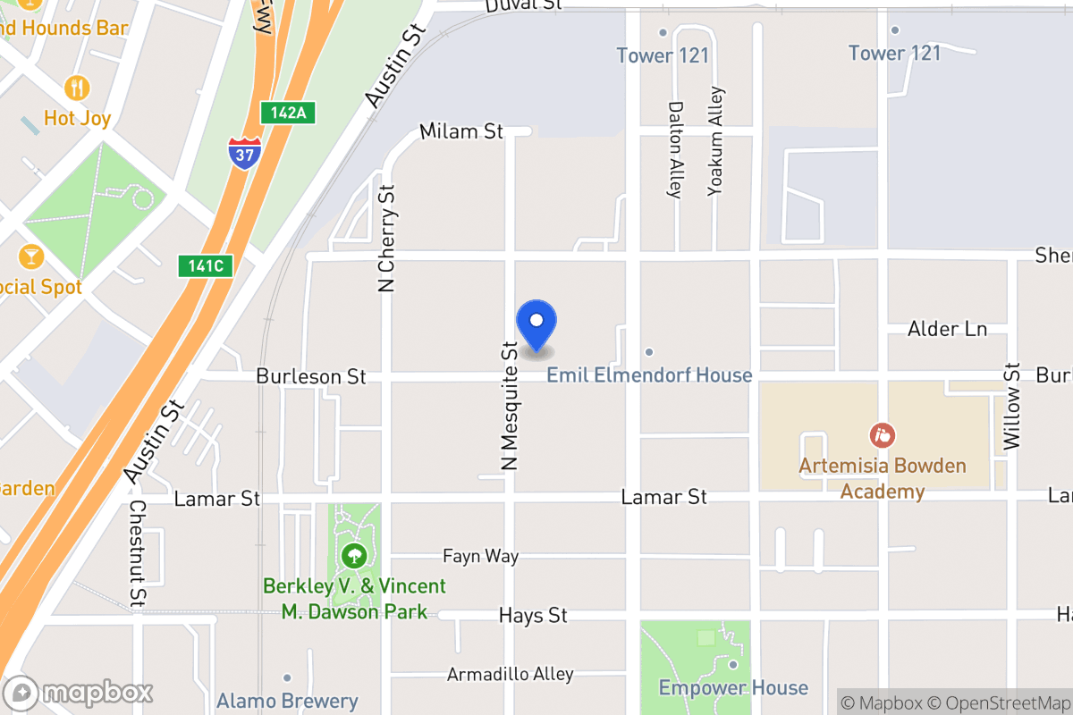 Map of 407  Burleson