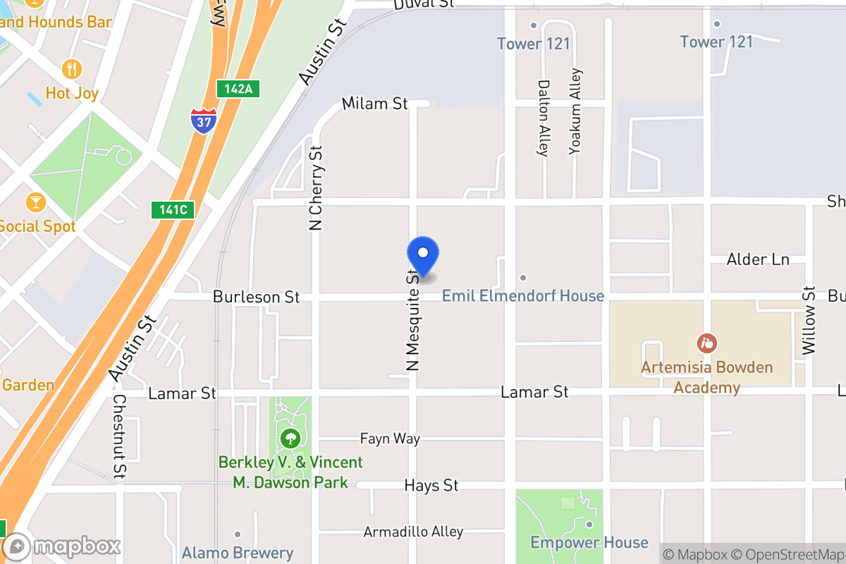 Map of 403  Burleson