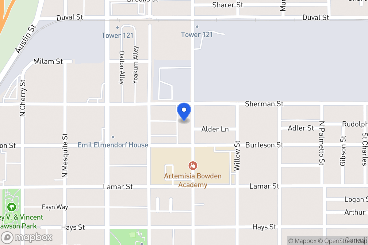Map of 1119 N Pine St