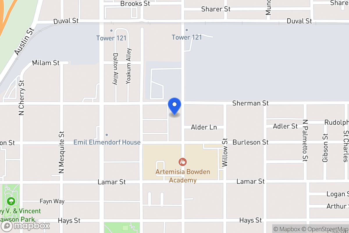 Map of 1123 N Pine St