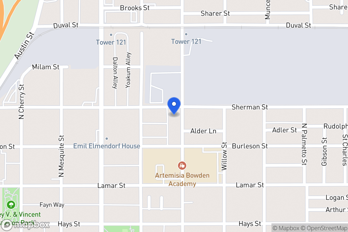 Map of 1127 N Pine St