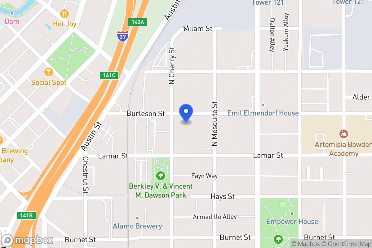 Map of 312  Burleson