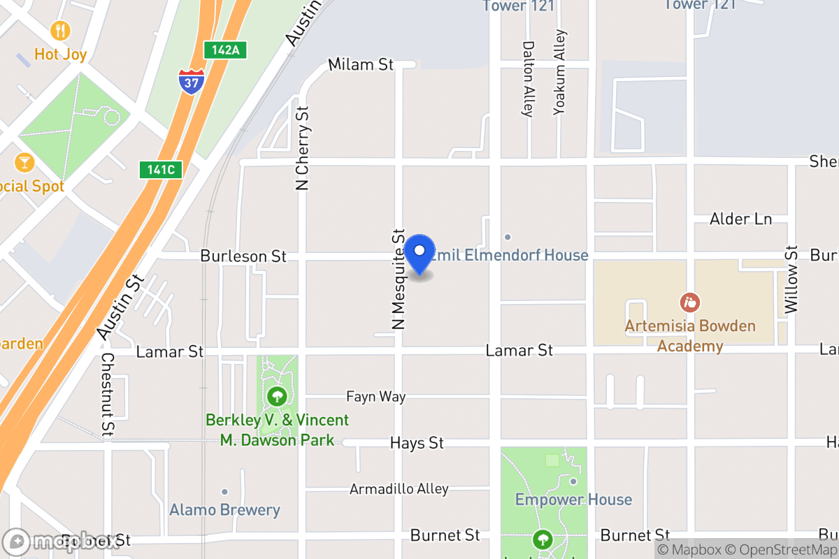 Map of 408  Burleson