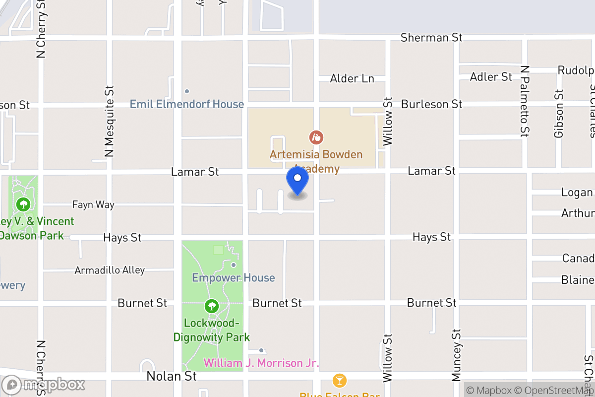 Map of 919 N Pine St