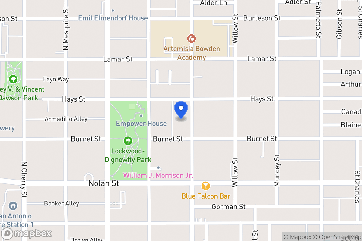 Map of 815 N Pine St