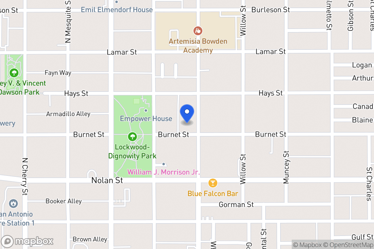 Map of 805 N Pine St