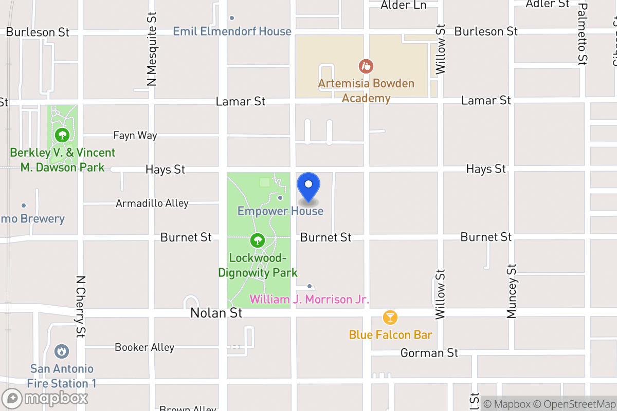 Map of Olive St