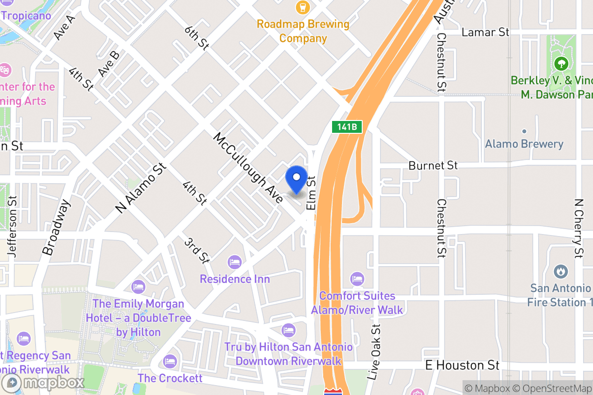 Map of 615  Elm St