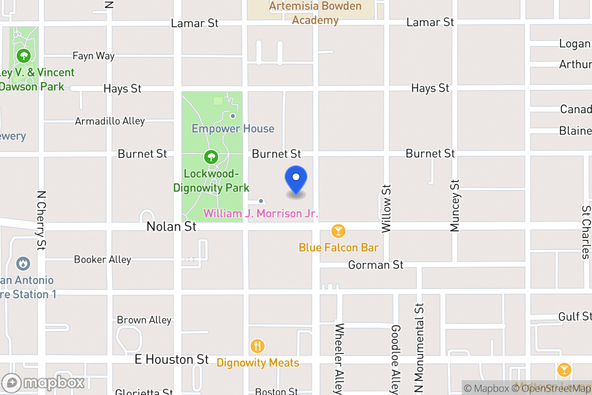 Map of 711 N Pine St