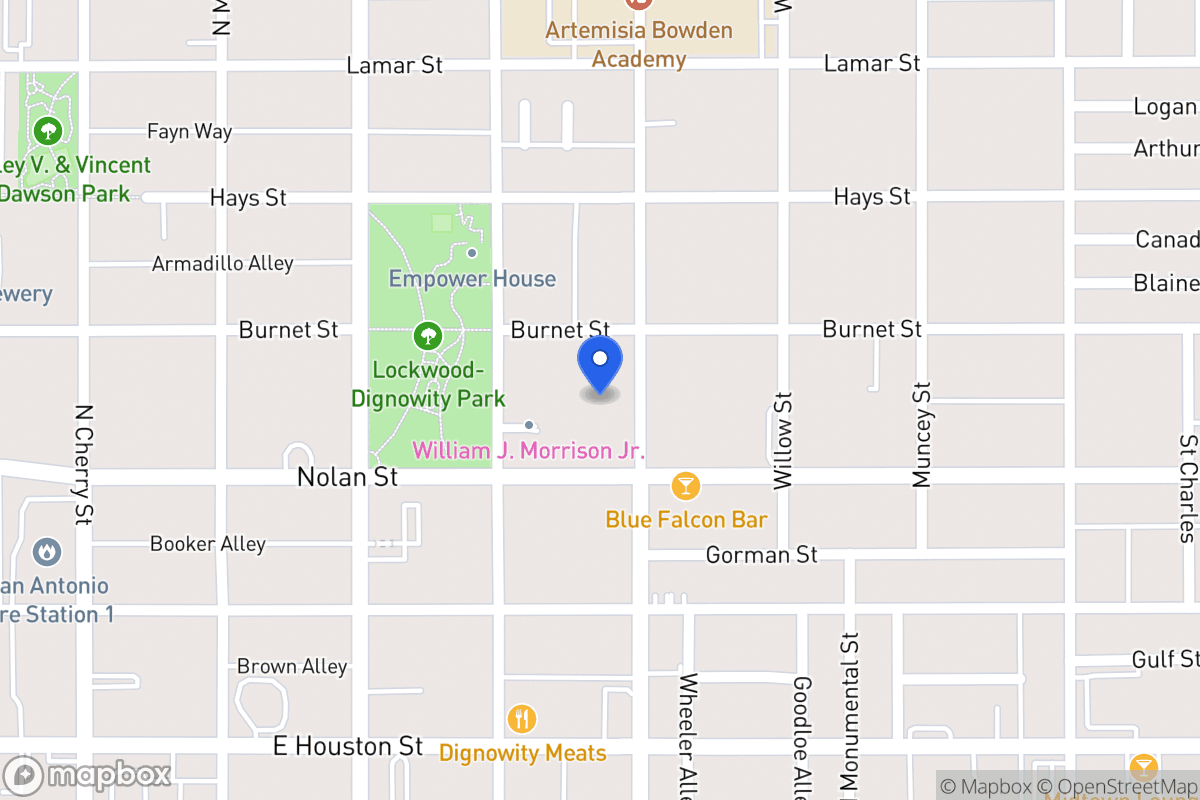 Map of 719 N Pine St
