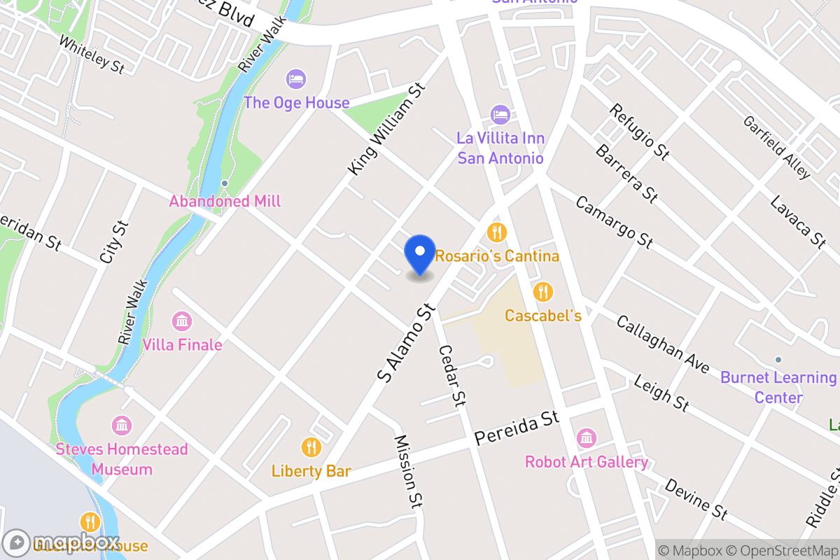 Map of 943 S Alamo St