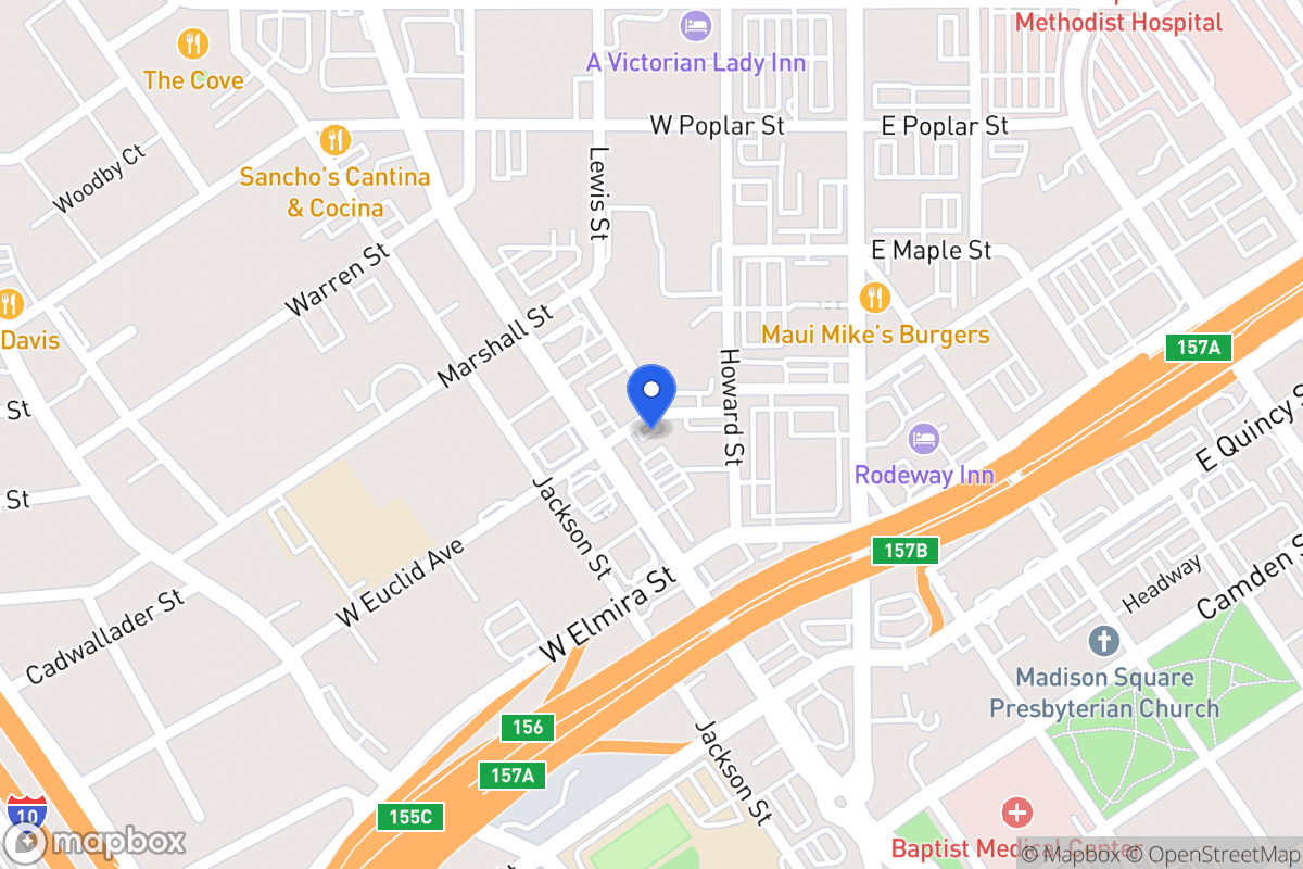 Map of 302 W Euclid Ave