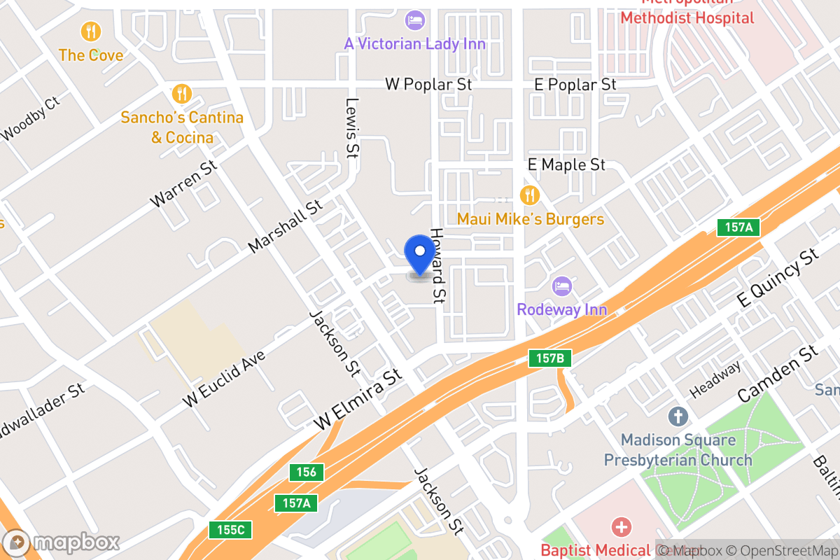 Map of 129  Howard St