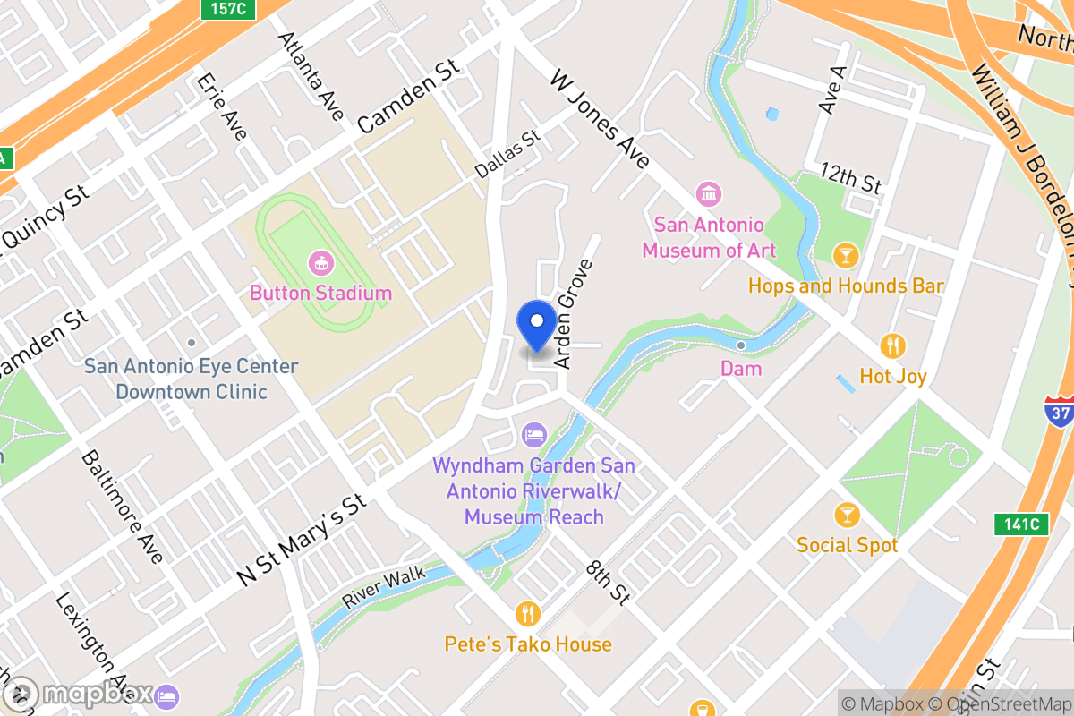 Map of 207  Arden Grove St