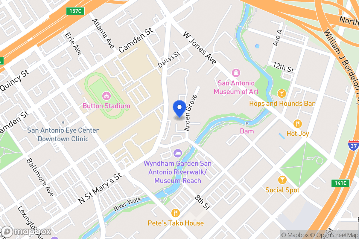 Map of 217  Arden Grove St