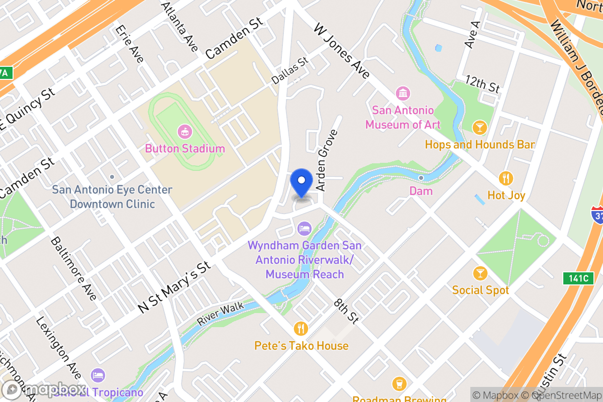 Map of 201  Arden Grove St