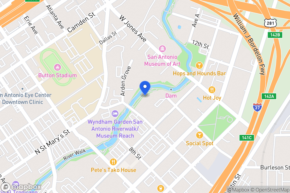 Map of W 9th St