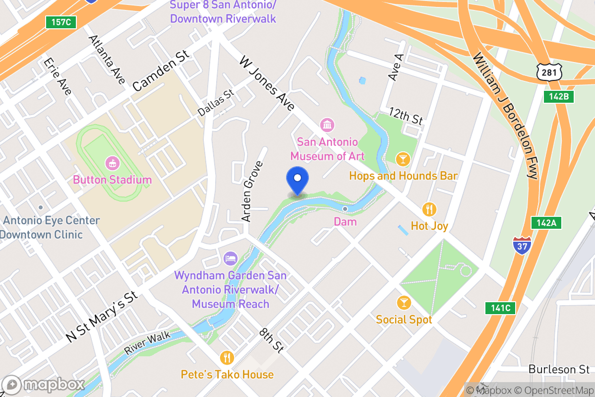 Map of W Jones Ave