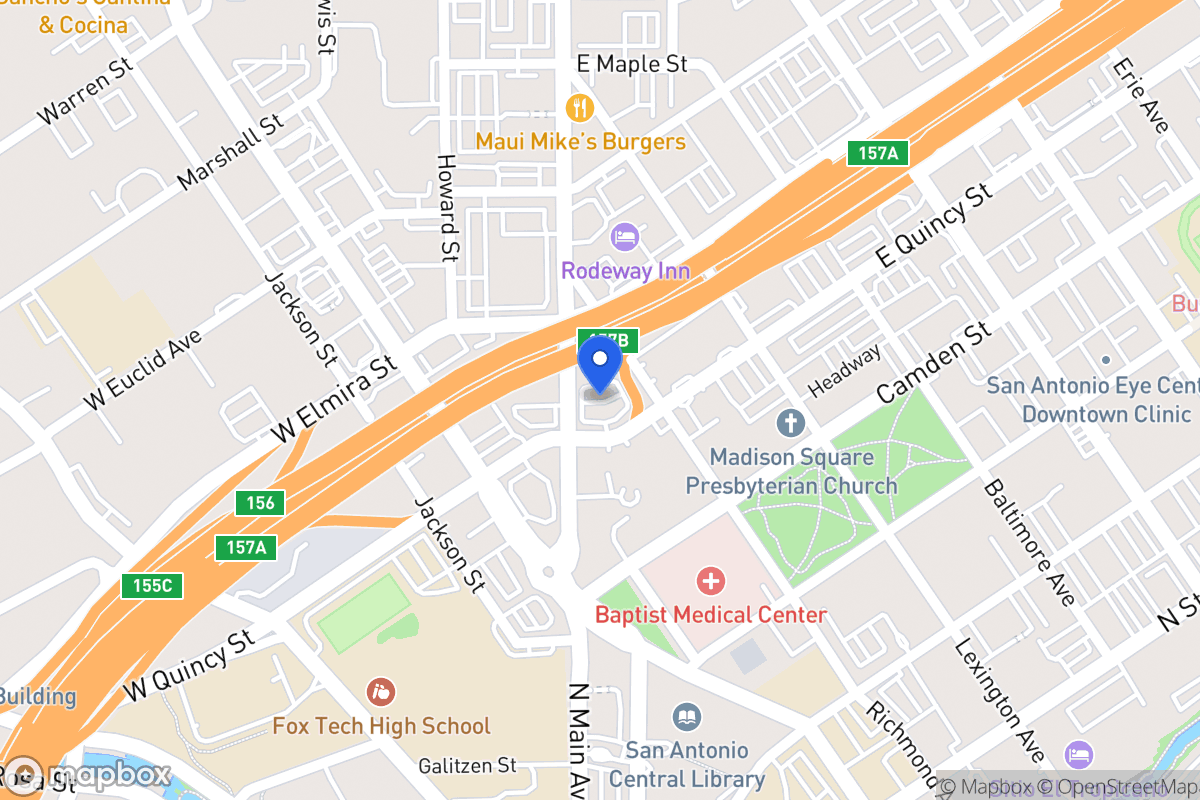 Map of 107 E Quincy