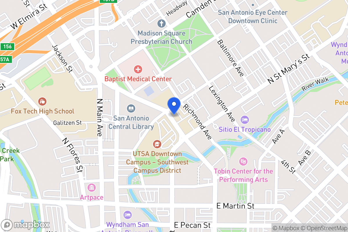 Map of 1123  Navarro St