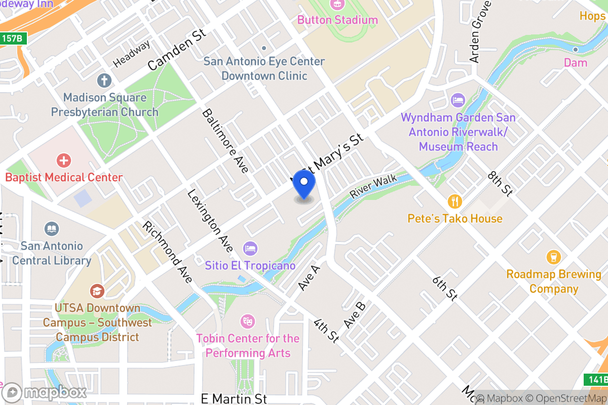 Map of 1010 N Saint Marys St