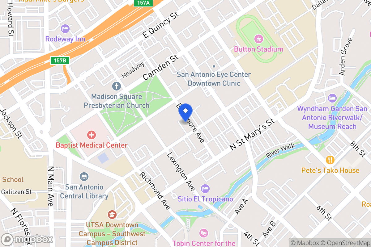 Map of 623  Augusta St
