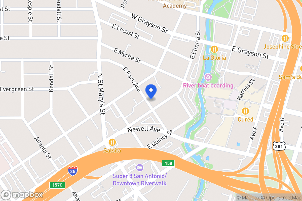 Map of 821  Park Ave