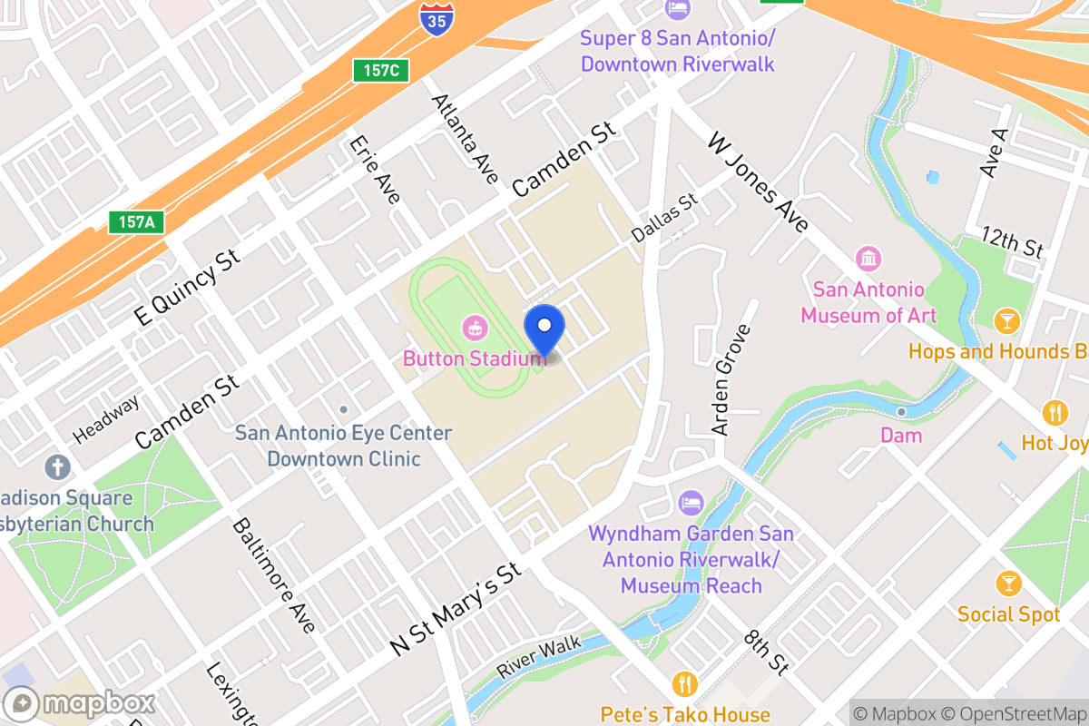 Map of 1403 N Saint Marys St