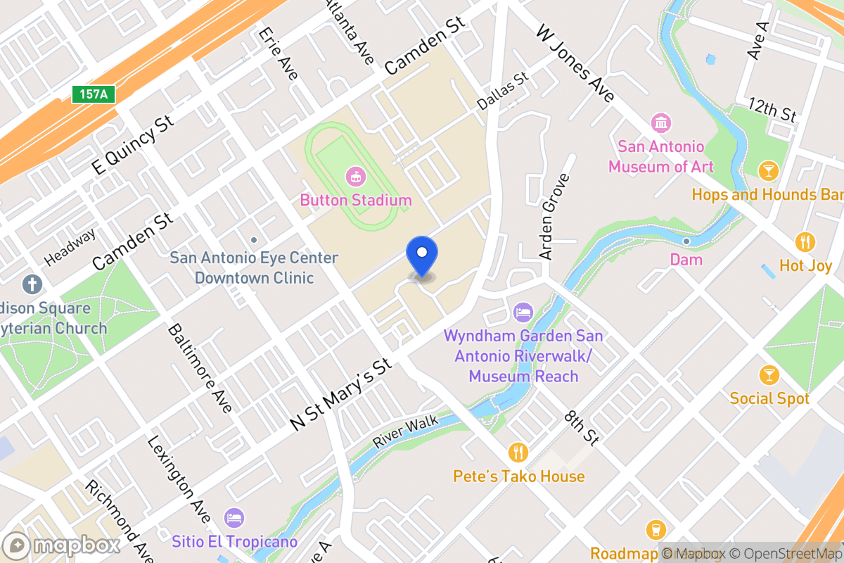 Map of 1215 N Saint Marys St