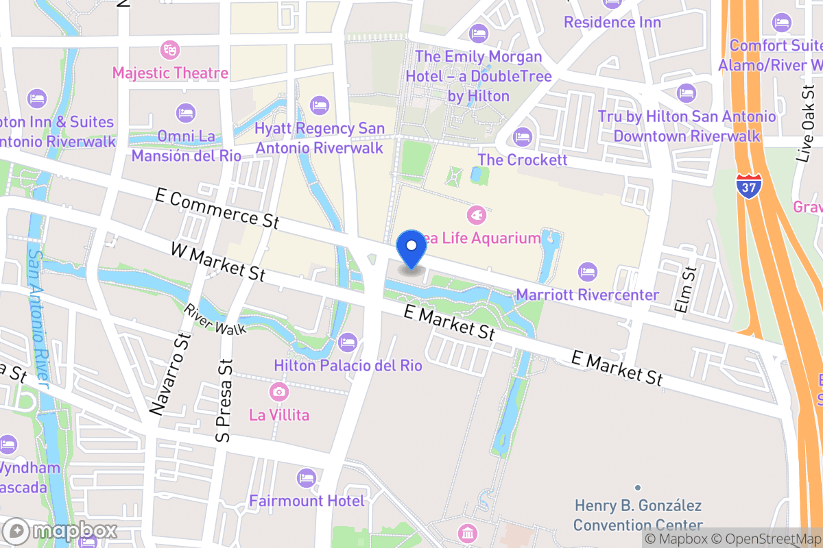 Map of 602 E Commerce St