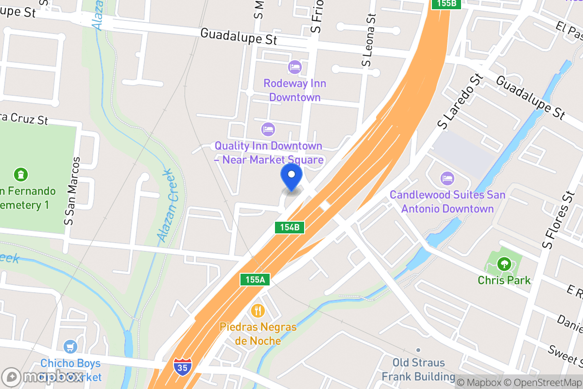 Map of S Frio