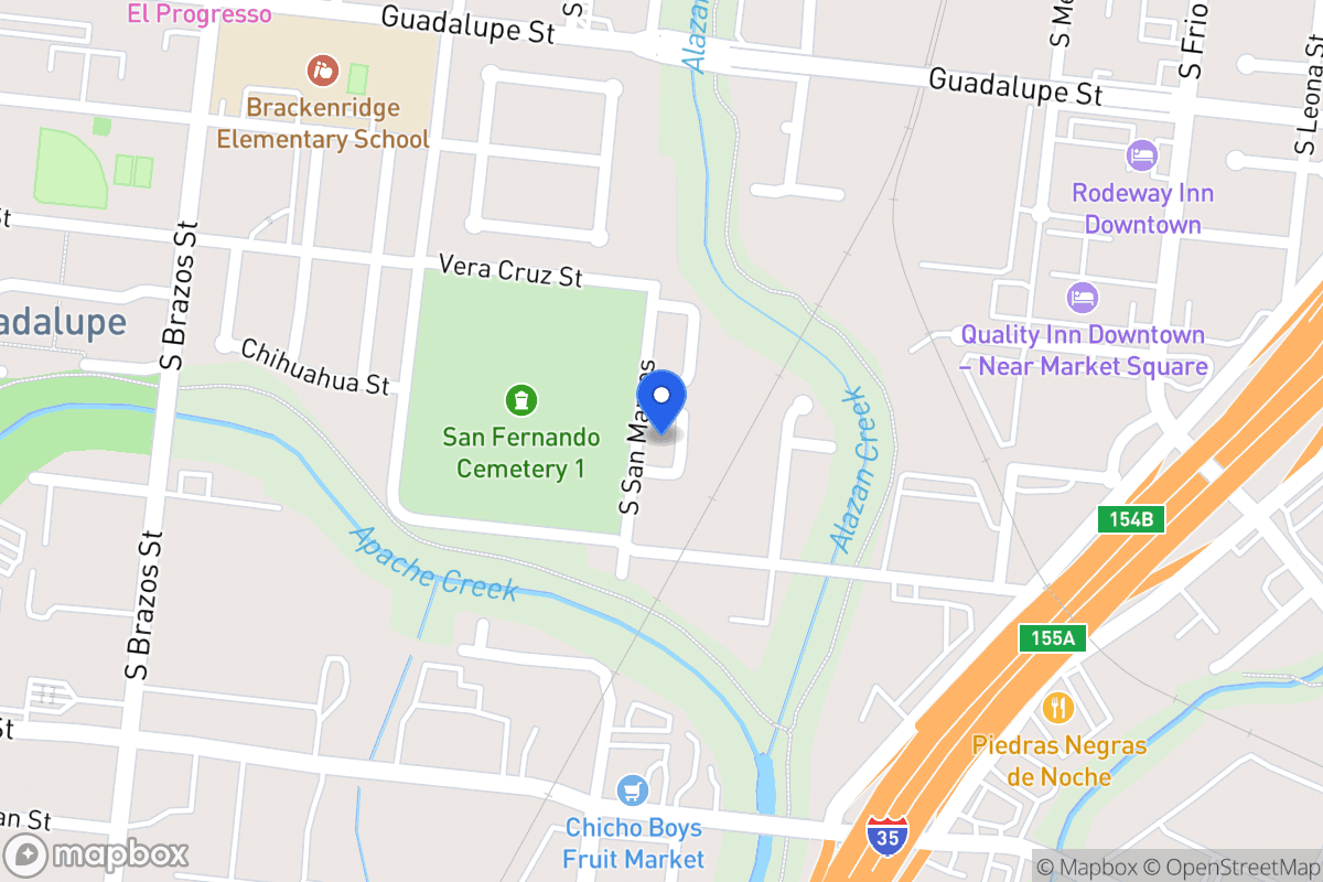 Map of 1130 S San Marcos
