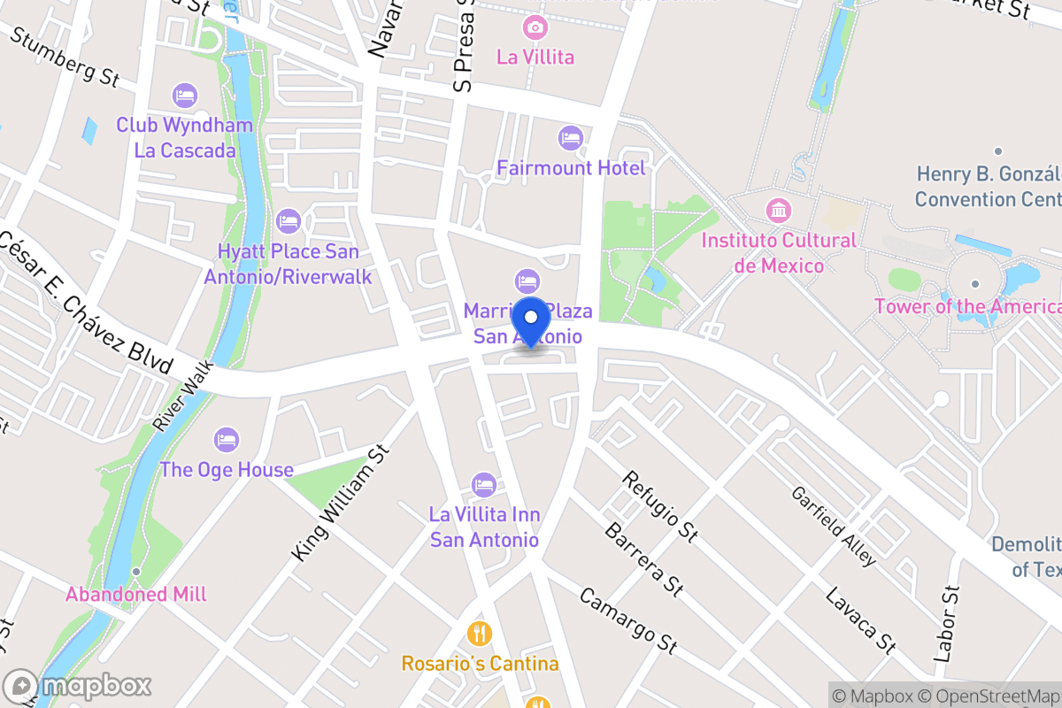 Map of E Cesar E Chavez Blvd
