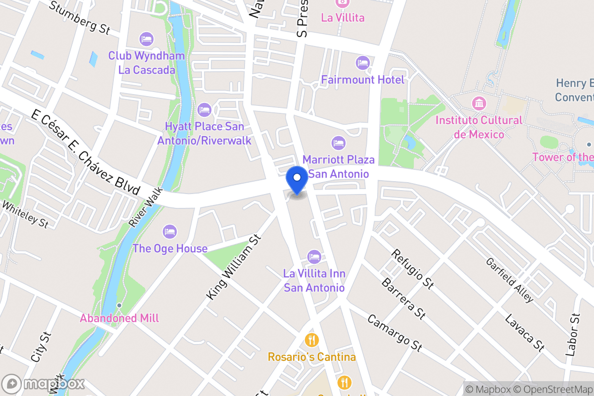 Map of 700 S Saint Marys St