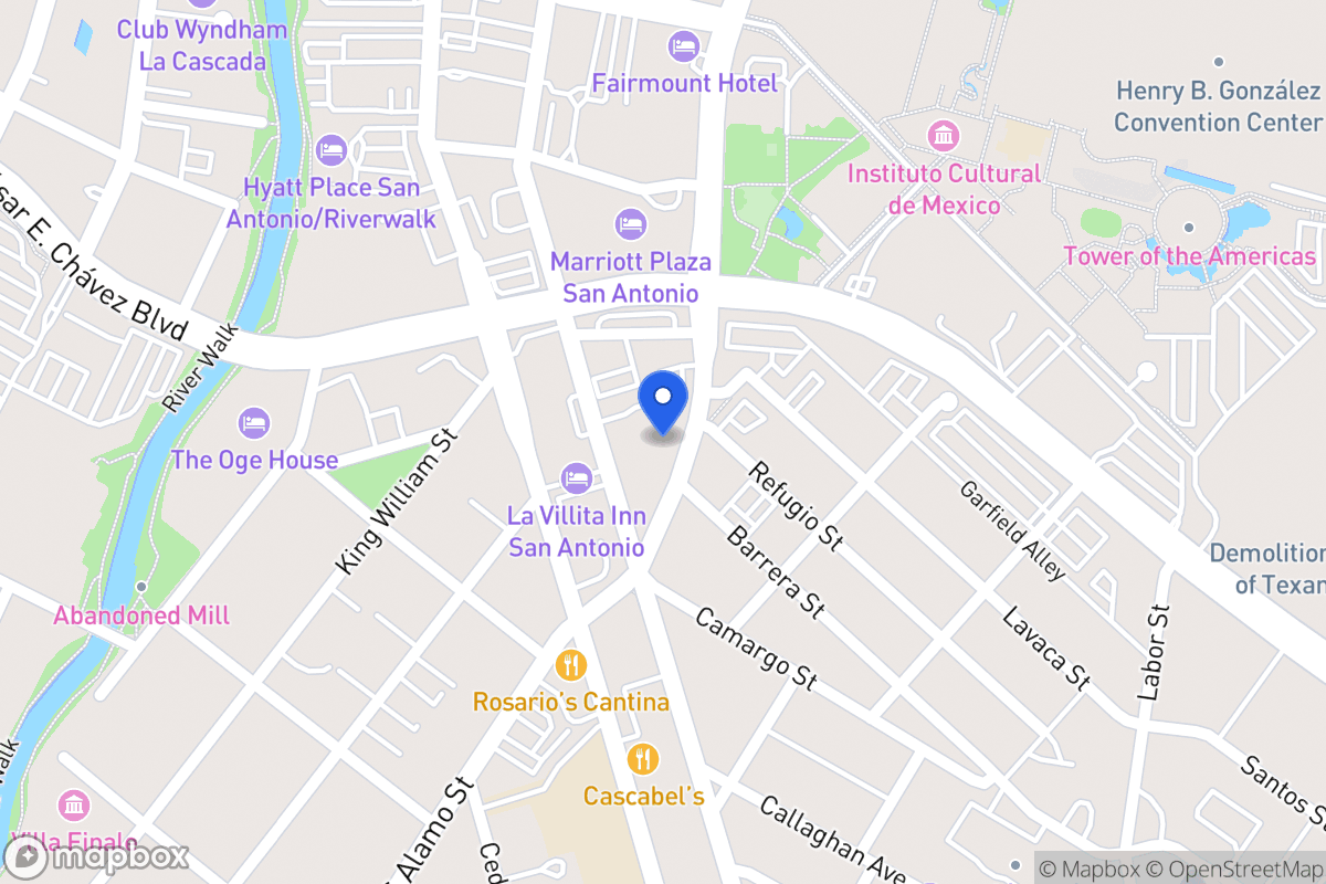 Map of 709 S Alamo St