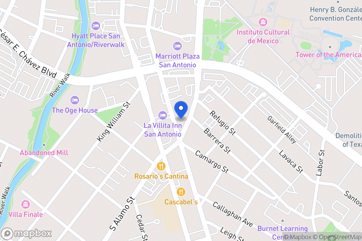 Map of 723 S Alamo St