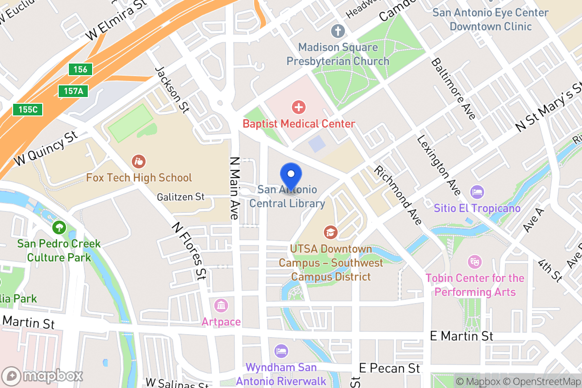 Map of 600  Soledad St